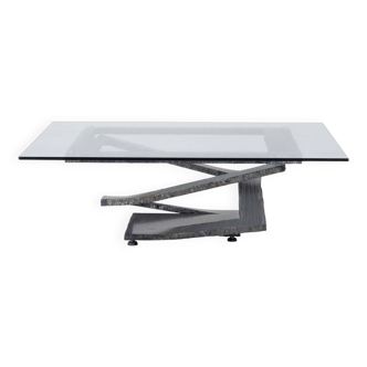 Iron flower coffee table