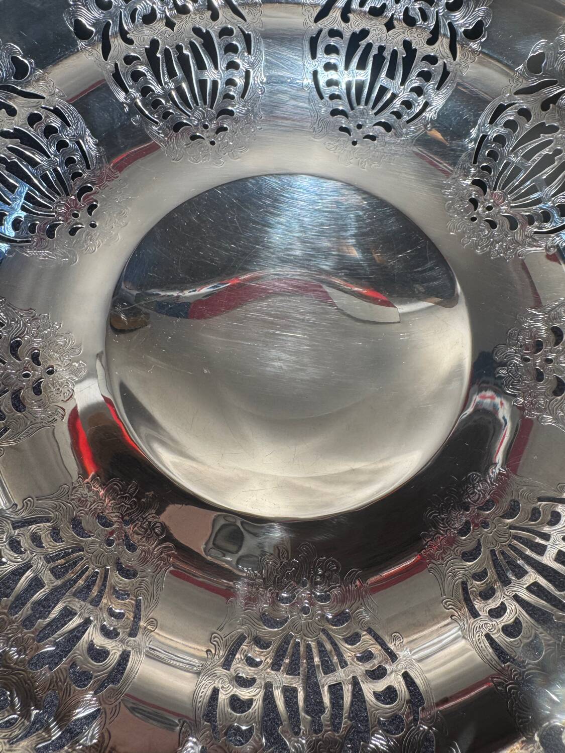 Openwork basket circa 1970 stamped