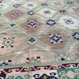 Large flat carpet Durhi India 317x482 cm