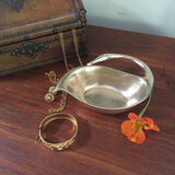 Vide-poche statuette en laiton vintage