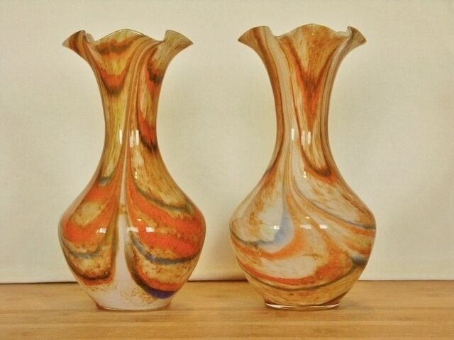 Vintage chamaré glass vase 60s/70s
