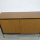 Sideboard storage modernist design 70s vintage oak metal