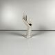 White porcelain single-stem vase
