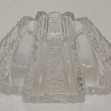 Vintage Cut Crystal Glass Vase, Glasswork Novy Bor, 1950's.