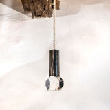 Ceiling lamp in steel and plexiglas Italy 70s