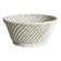 Corbeille en céramique tressée blanche
