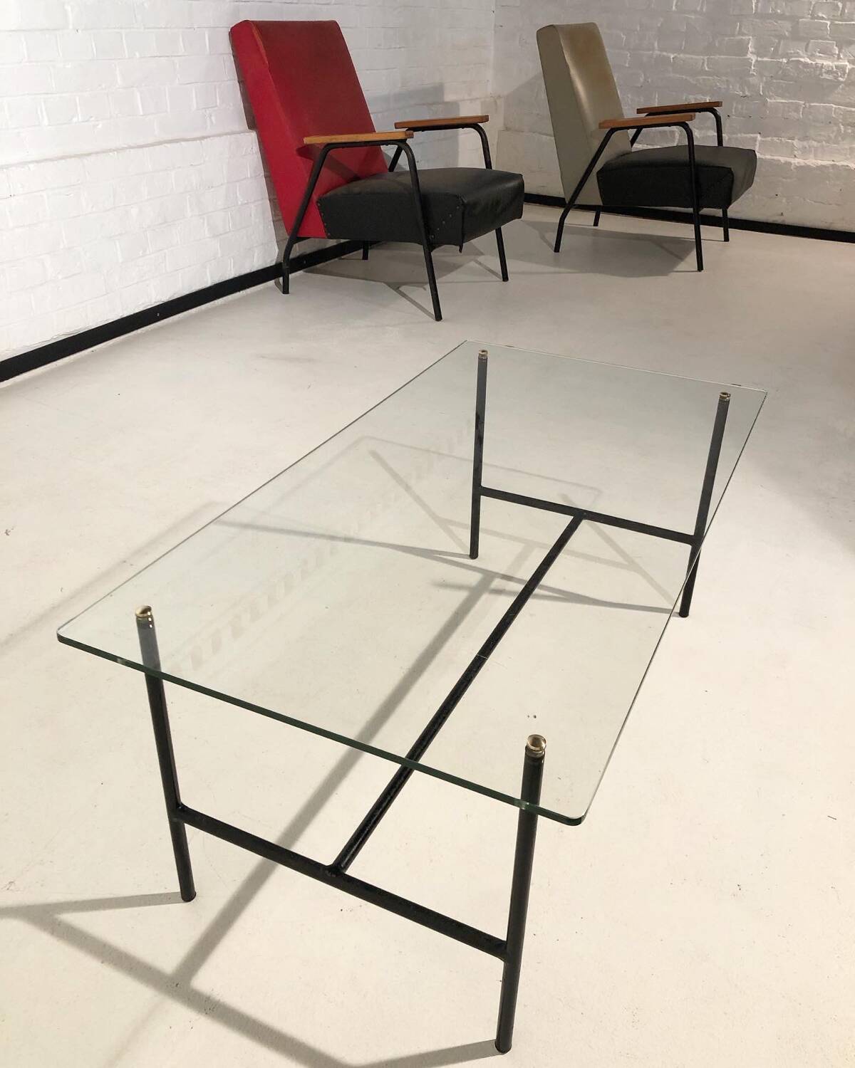 Coffee table 1950 by Pierre Guariche Steiner