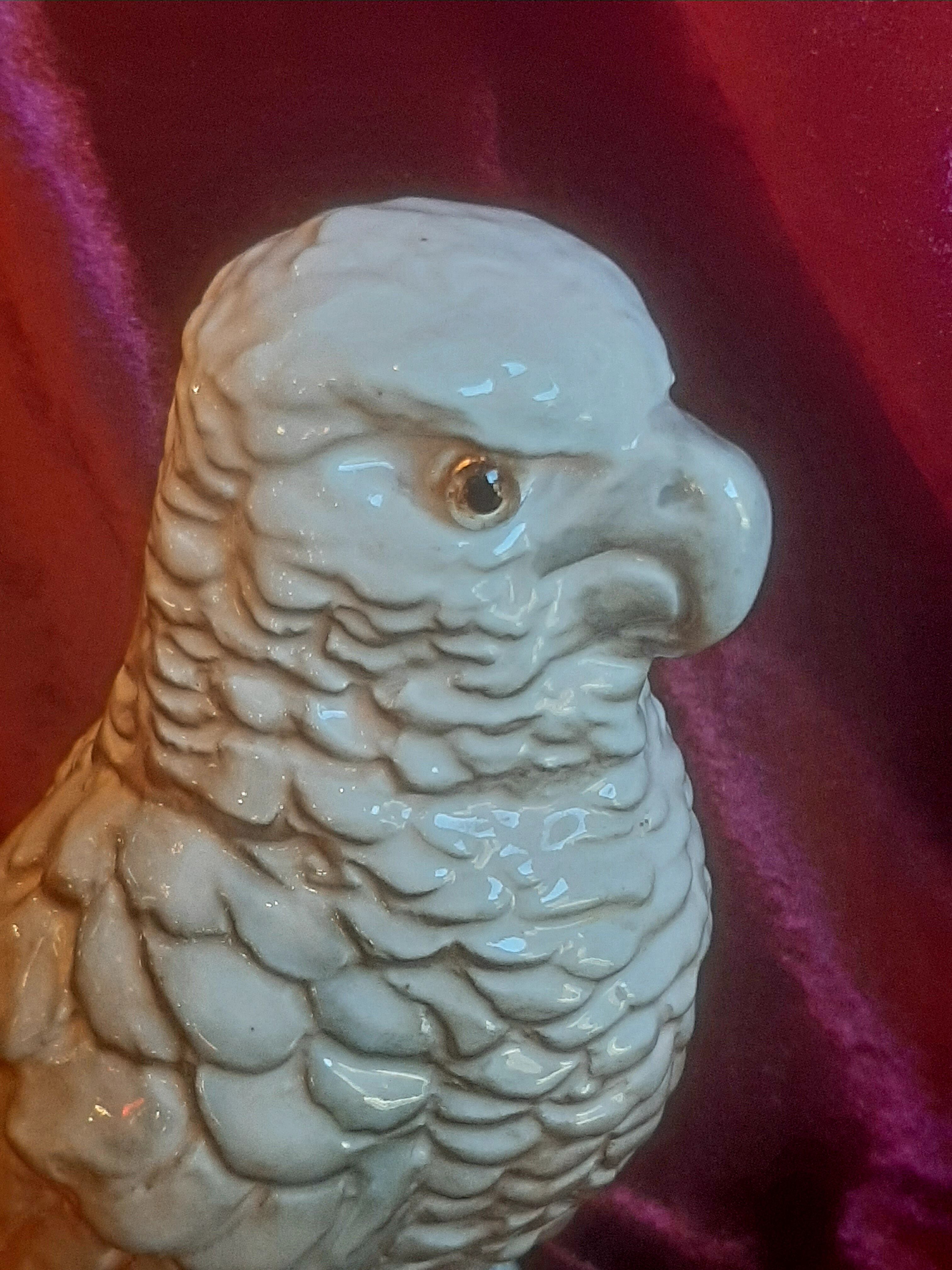 Veilleuse aigle en porcelaine art déco
