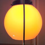 White opaline art deco hanging