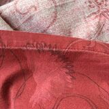 Large red tablecloth for 8 places and napkins