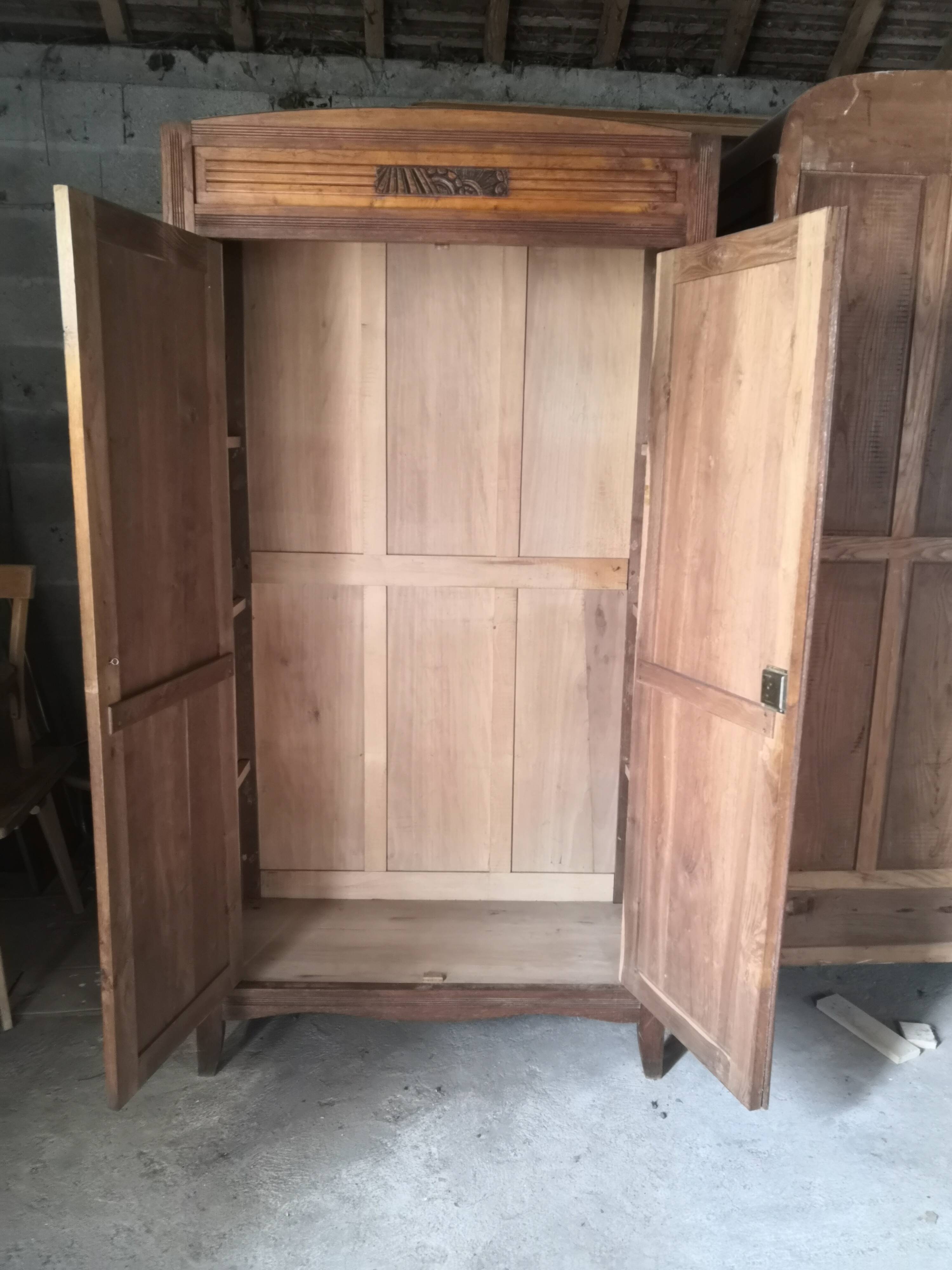 Vintage Parisian wooden cabinet