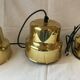 Scandinavian gold pendant lamp
