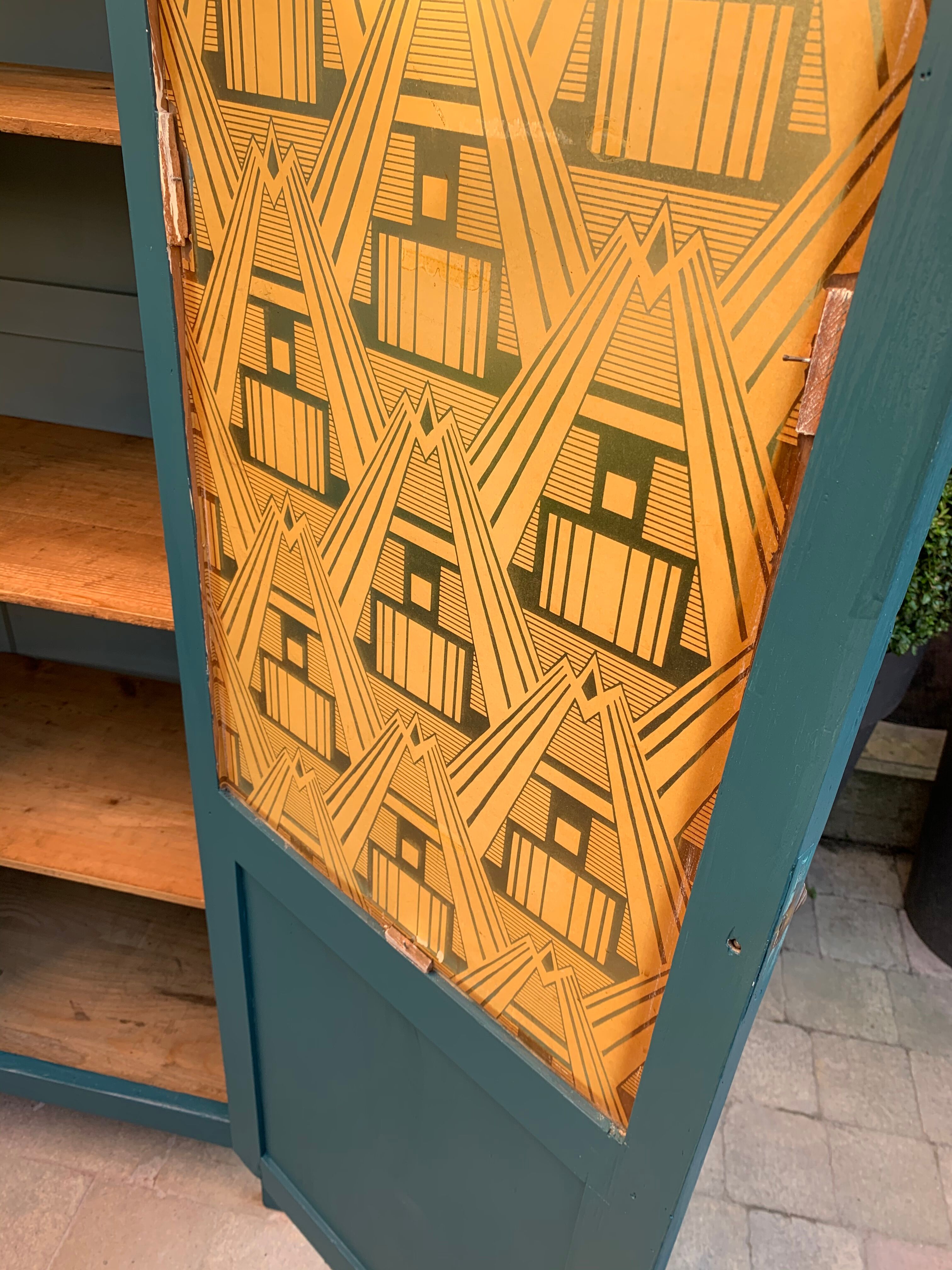 Art Deco glass Parisian wardrobe