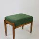 Tabouret Edmund Homa siège bouclé vert