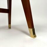 Wood and Brass Desk attributed to Vittorio Dassi, Italy, 1950s