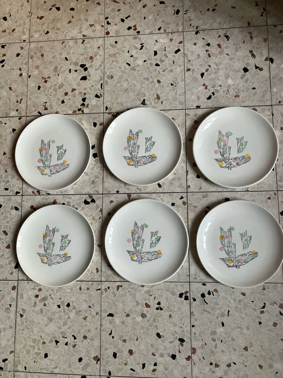 6 dessert plates