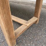 18th century farmhouse dining table renovated in solid oak 200cm