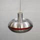 Old Danish space age design lamp in alu and orange inside.