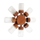 Scandinavian teak spice wheel Digsmed