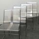 Filglass chairs by Jacques Charpentier plexi 1970