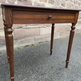 Small desk table in vintage pitchpin