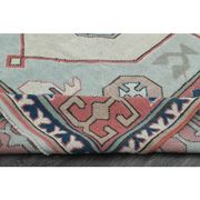 1970s Vintage Turkish Handmade Wool & Cotton Pink Area Rug 175x265