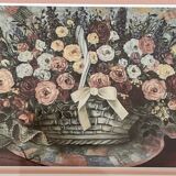 Basket of roses painting