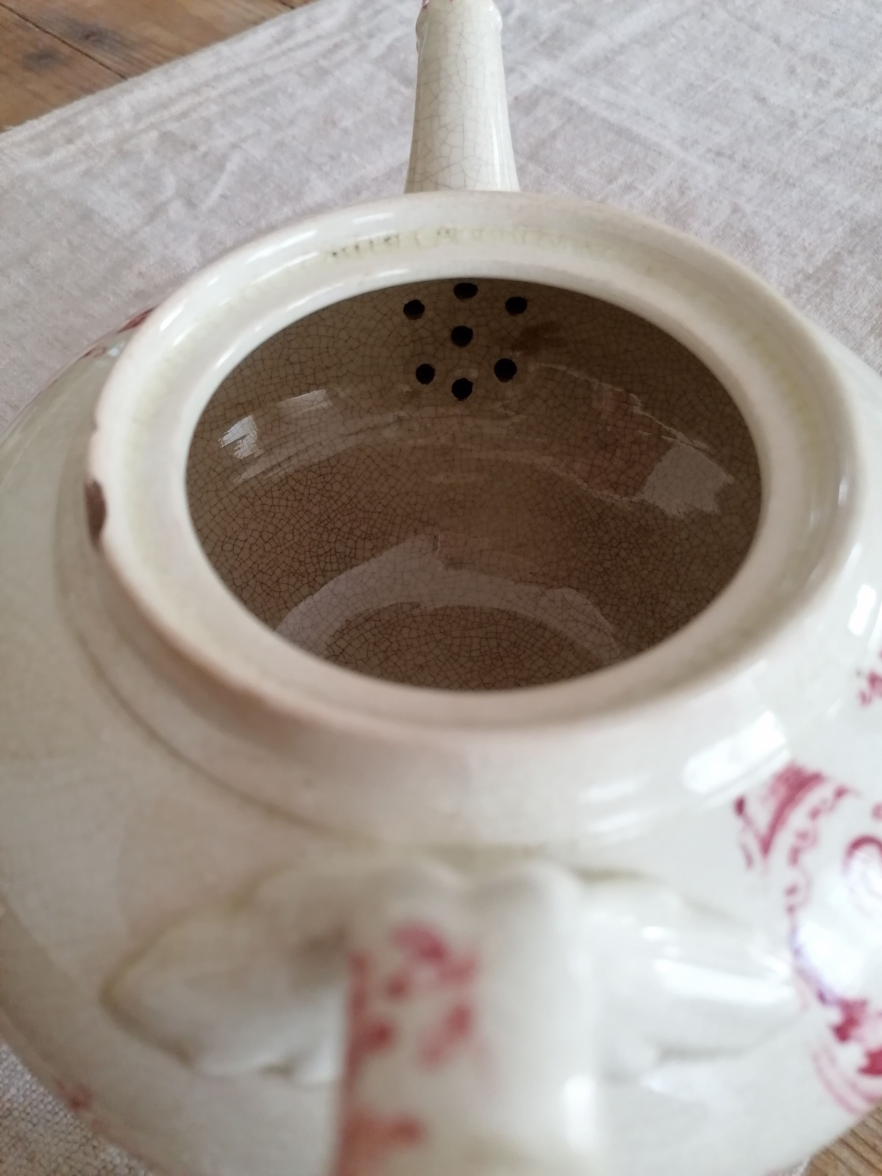 Earthenware teapot