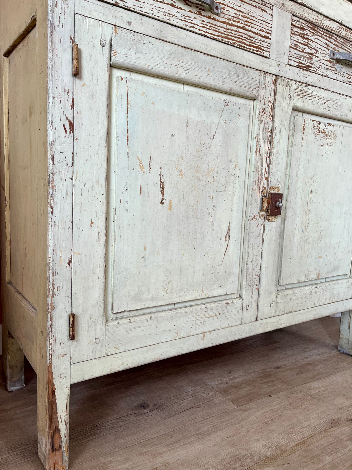 Buffet, dresser, pantry in patinated wood