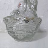 Portieux Vallerysthal style brooding hen candy box