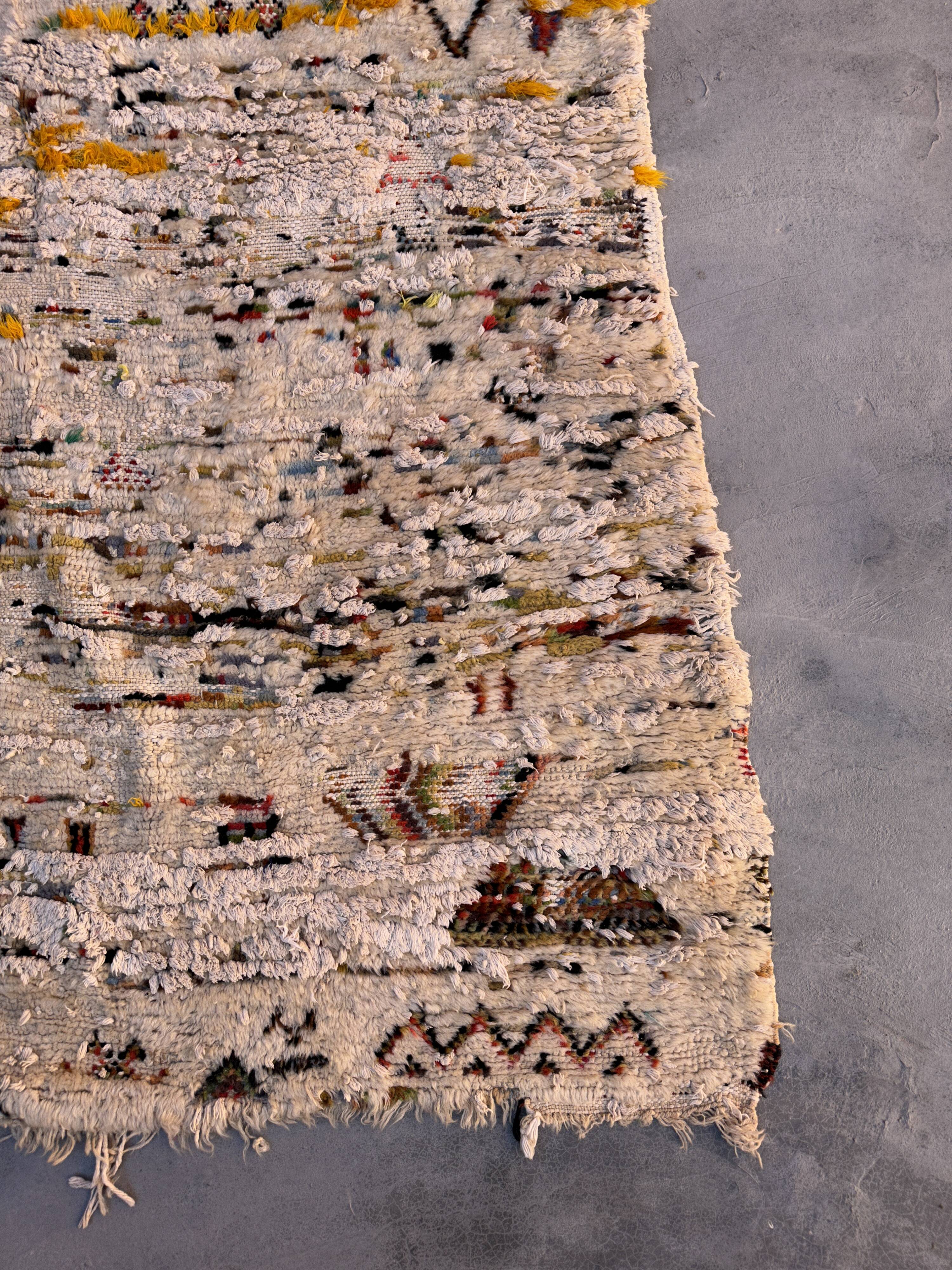 Boujad beige Moroccan rug - 160 x 199 cm