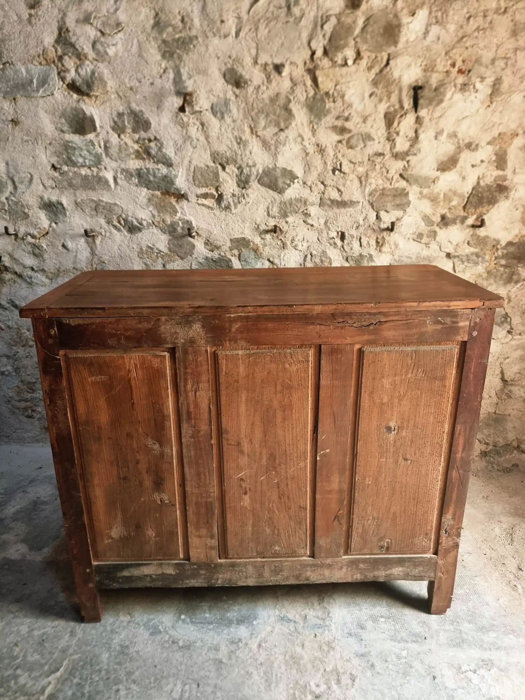 Antique Louis XV style sideboard, French sideboard, late 19th century.