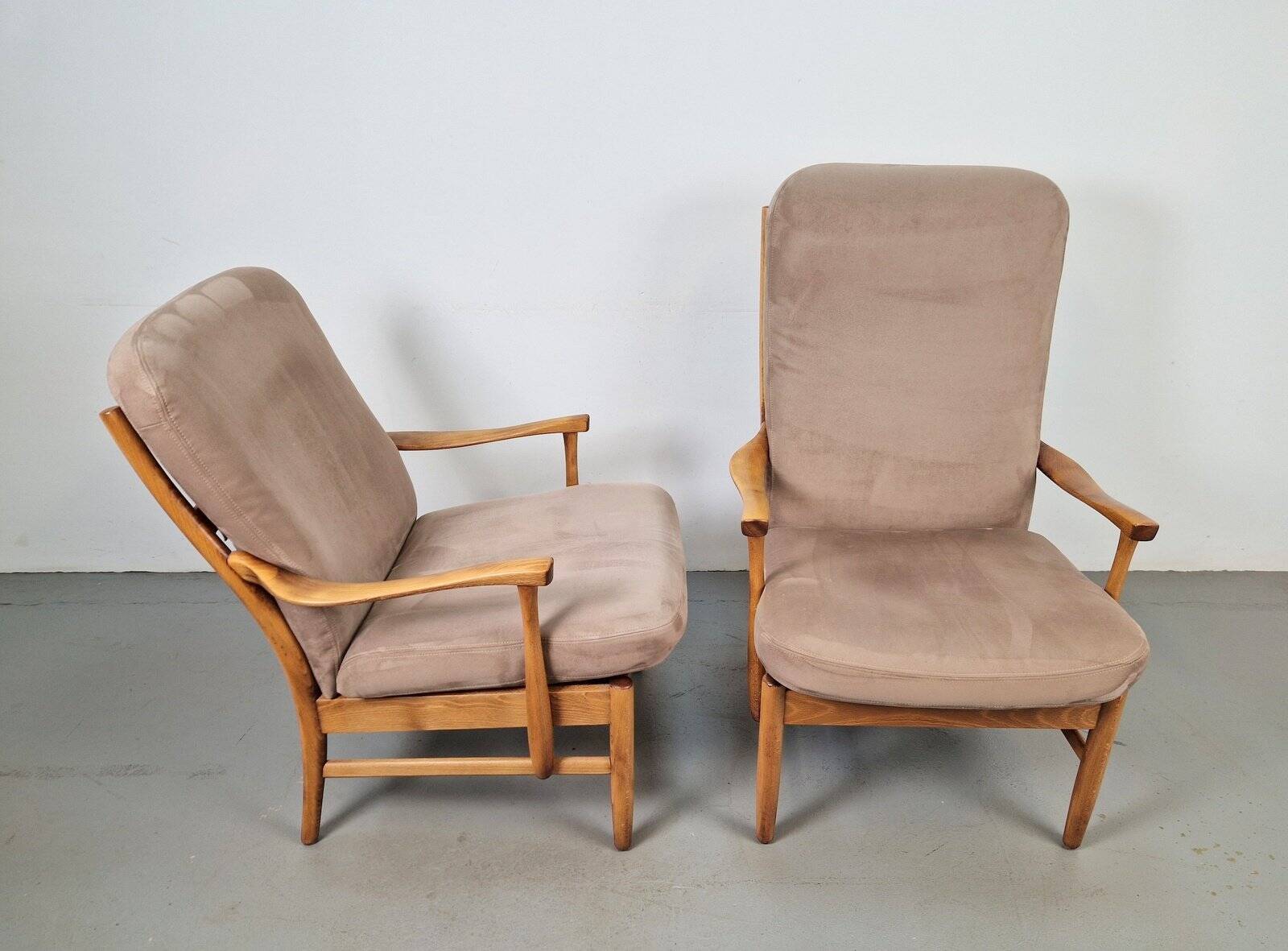 Fauteuils en hêtre vintage de Farstrup Møbler, années 1970, ensemble de 2