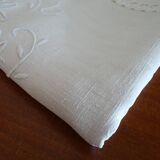 Old linen tablecloth 170 x 165 hand embroidered