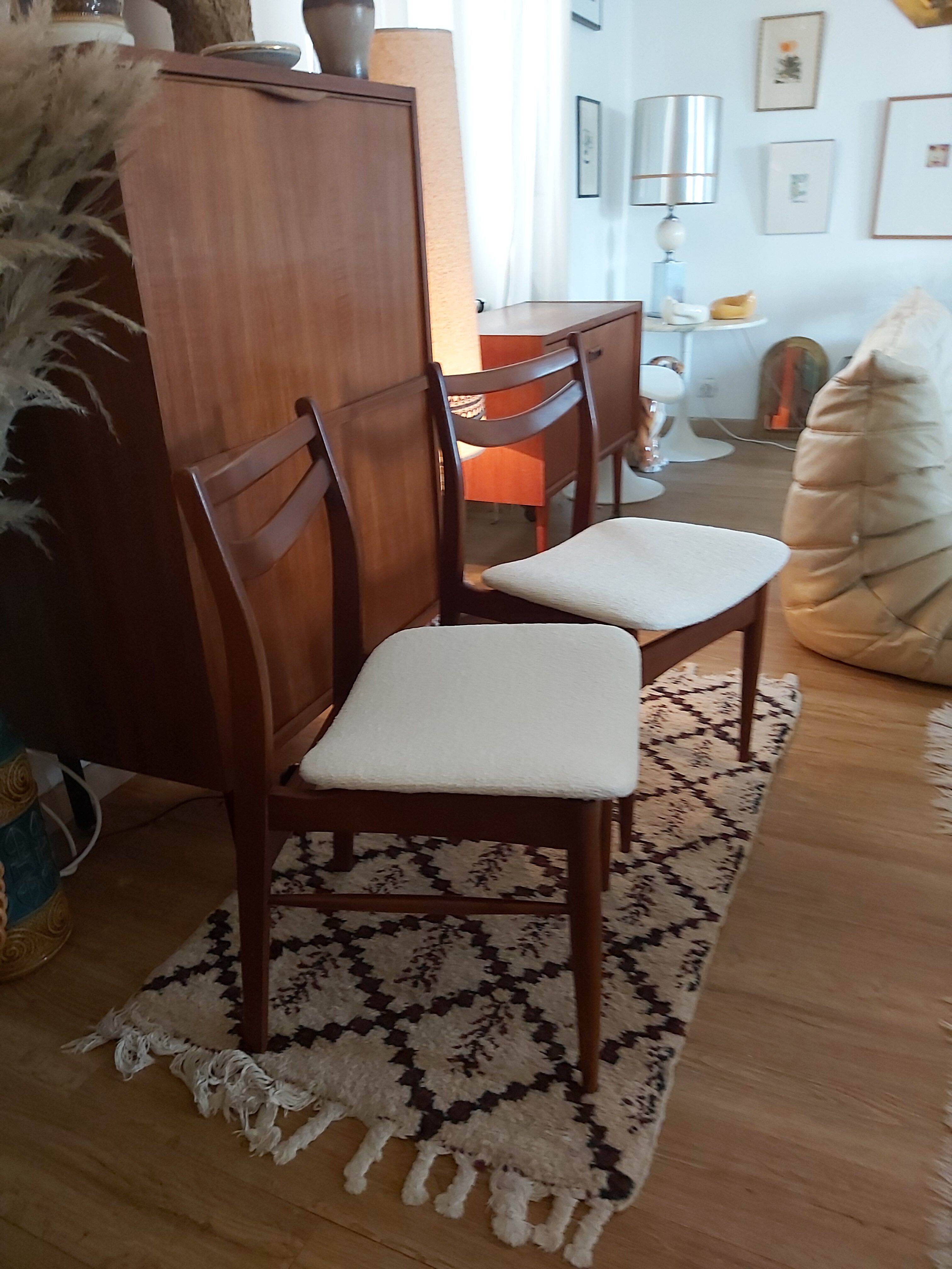 Pair of vintage scandinavian chairs