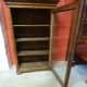 Walnut and walnut veneer display case 1 door circa 1900