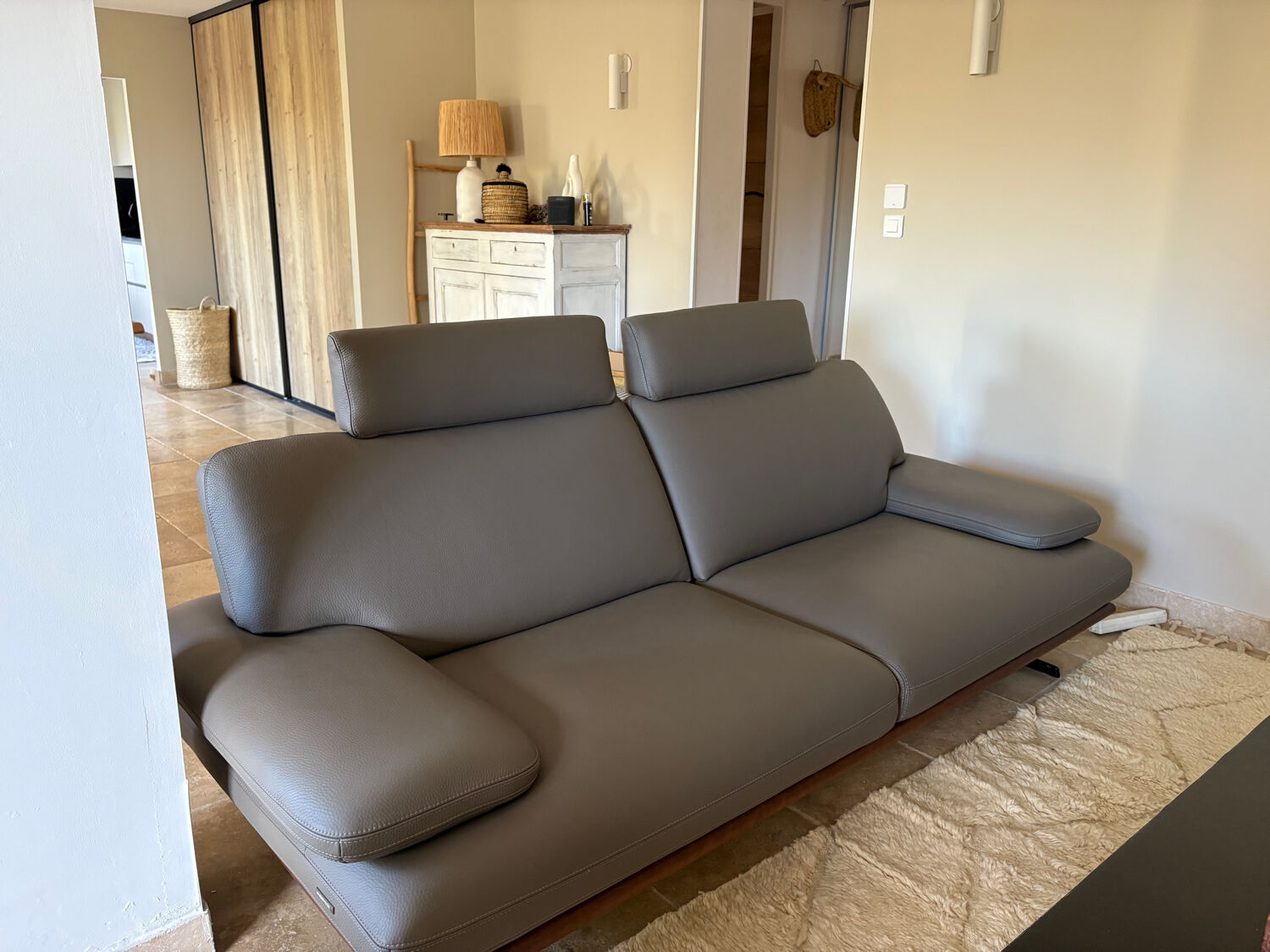 Roche Bobois leather sofa