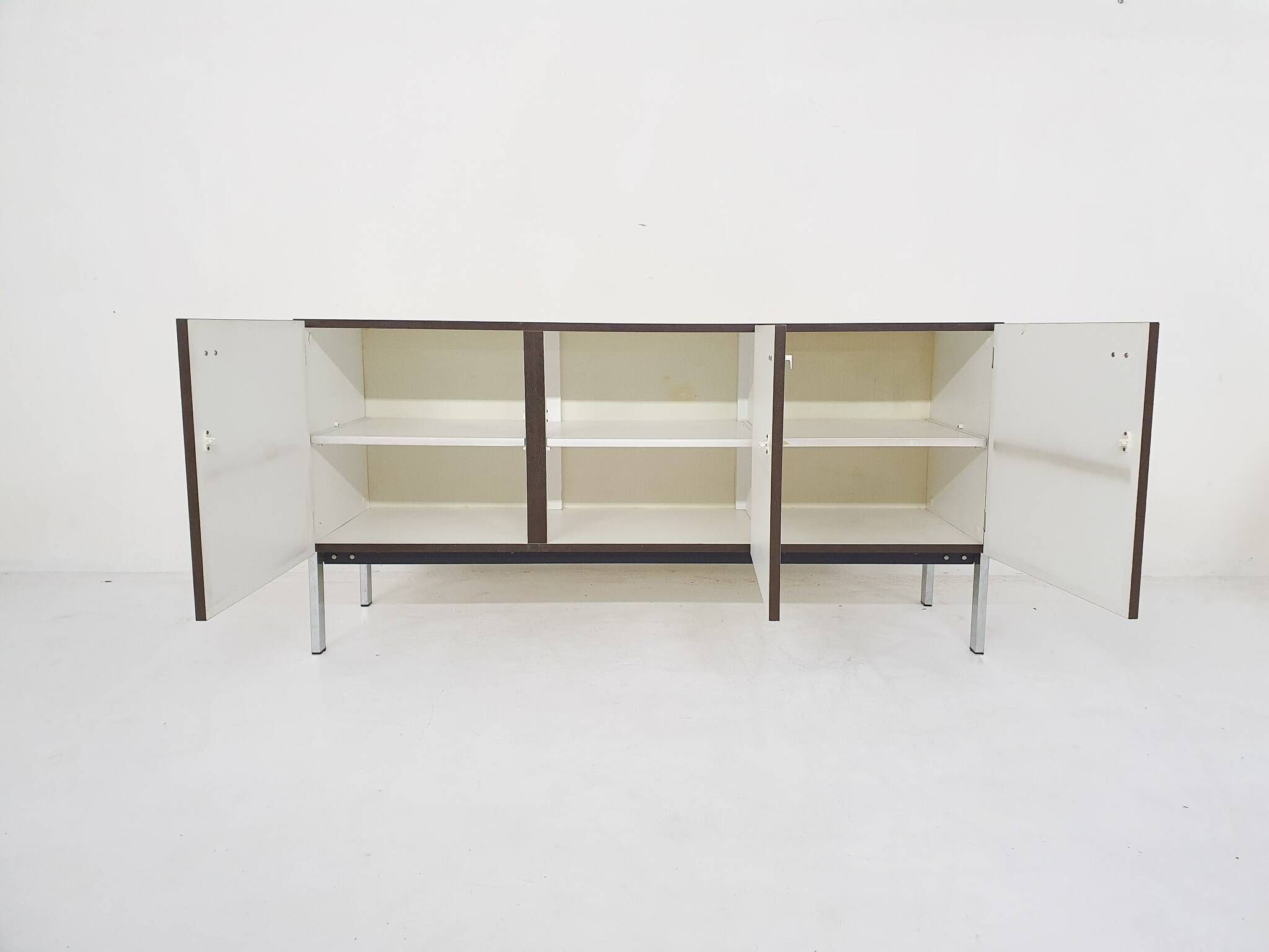 Pierre Guariche for Meurop credenza in vinyl, France 1960's