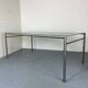 Modernist Italian Stainless Steel and Glass Dining Table, 1980s