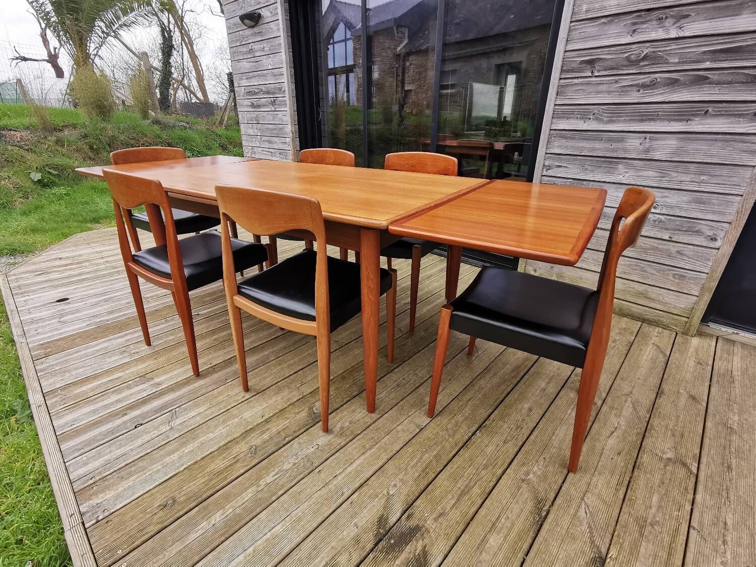 Lot de 5 chaises style Niels Otto Moller