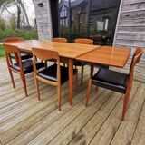 Set of 5 Niels Otto Moller style chairs