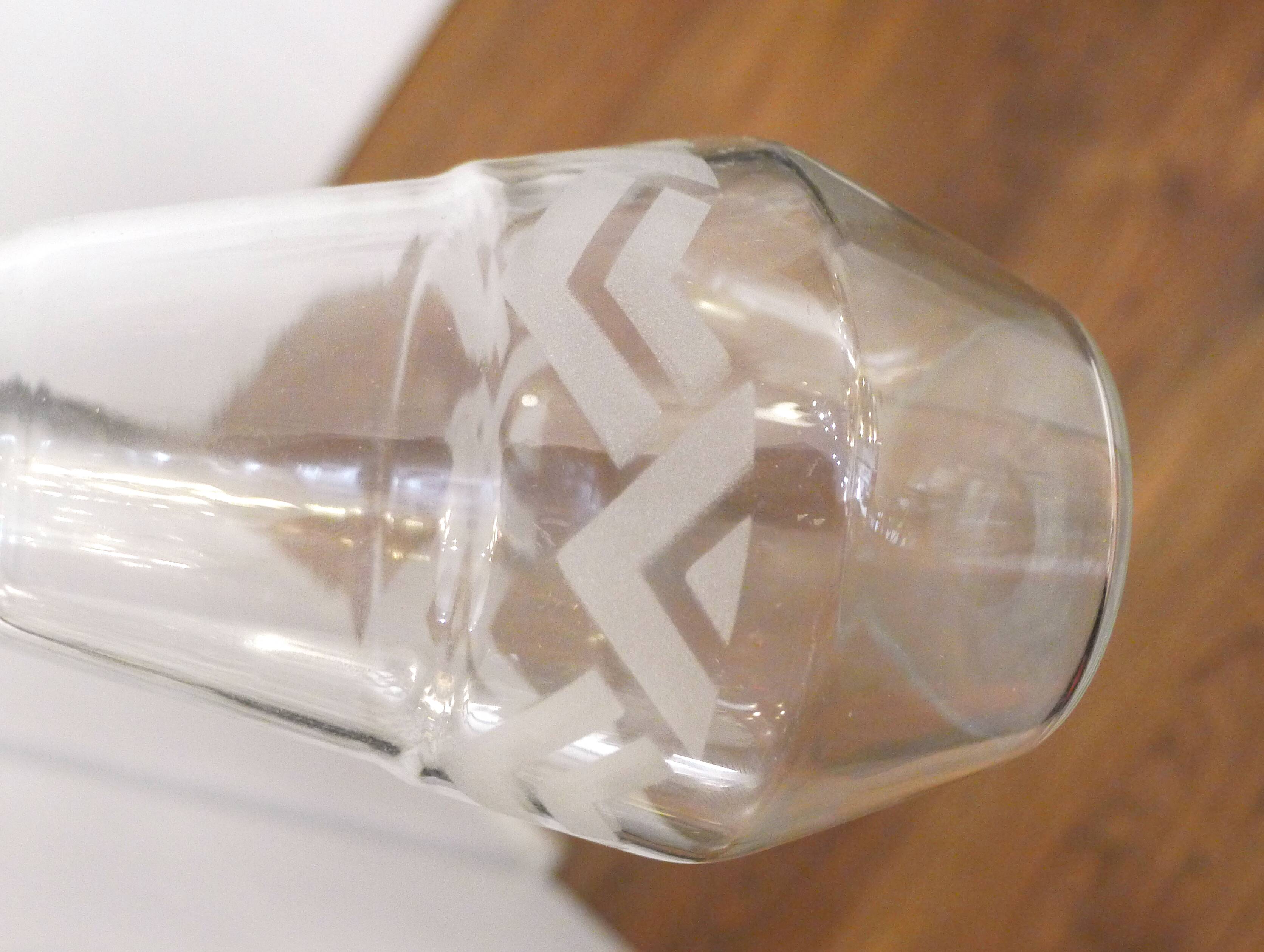 Art Deco liqueur set, glass & silver-plated metal ARGIT