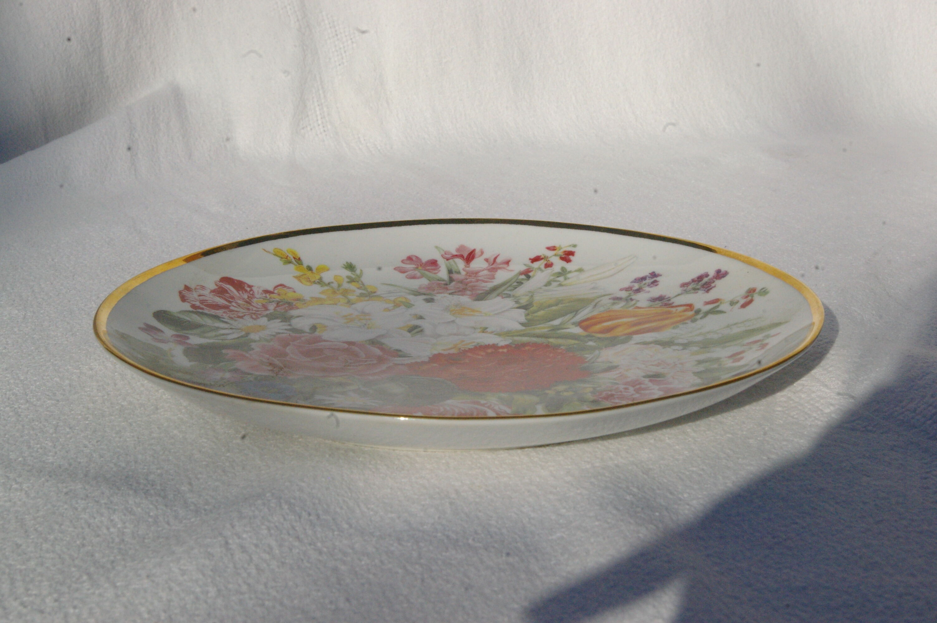 Decorative plate Bouquet Porcelain Franklin Mint