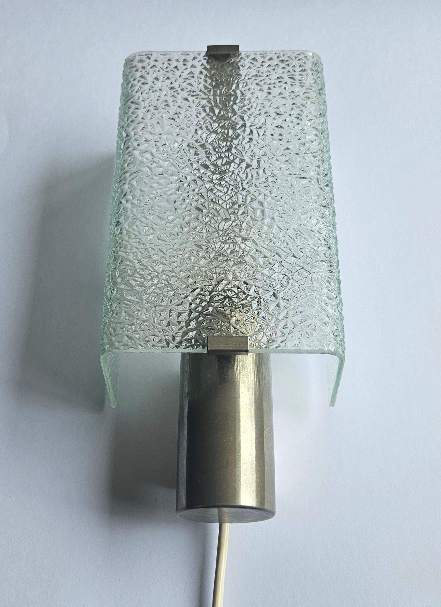 Rare Mid-Century Wall Lamp in the Style of Kalmar, Germany, 1970s