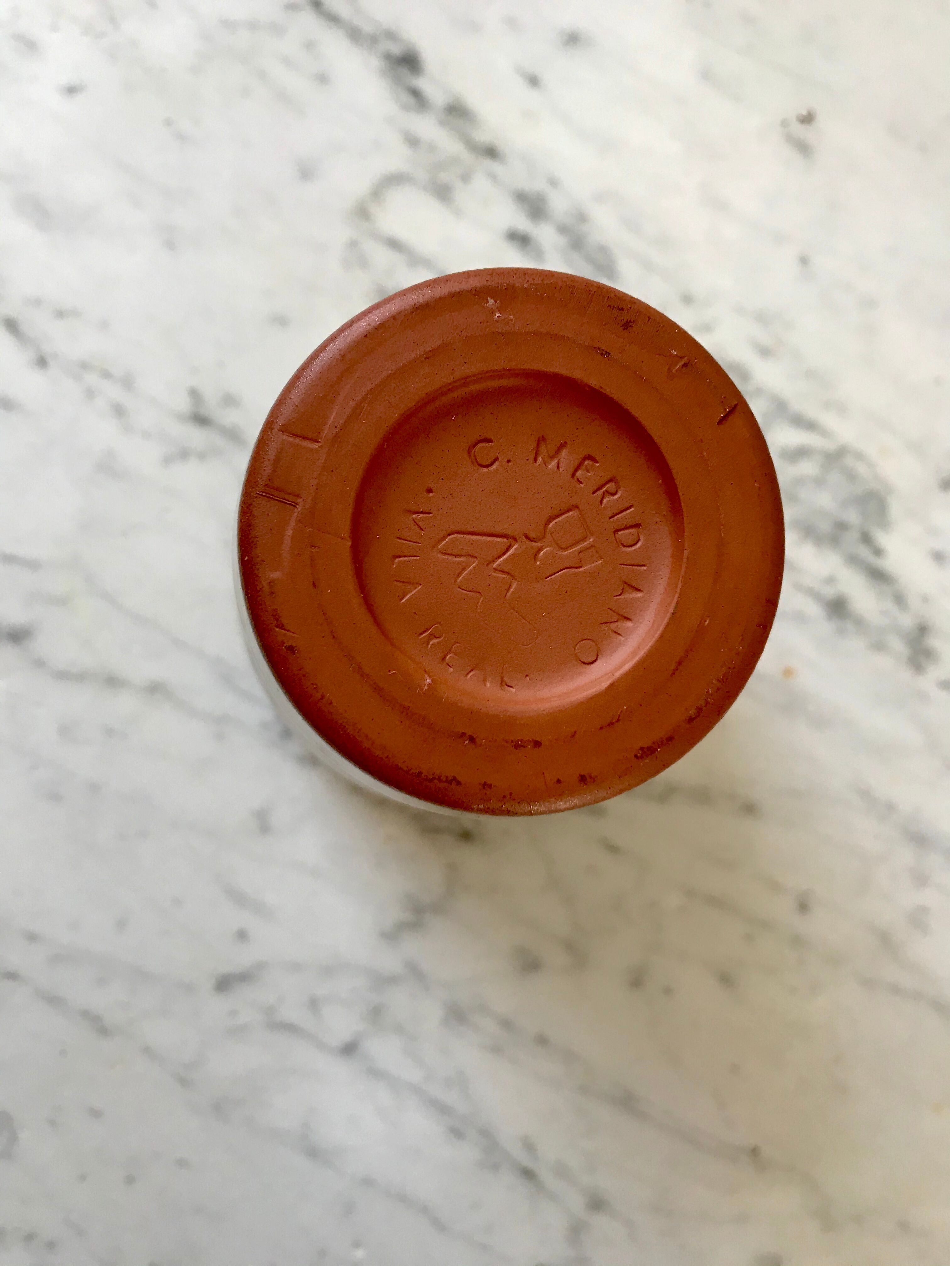 Lot of 6 light sandstone glasses