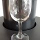 Set of 6 crystal wine glasses engraved 40-50s