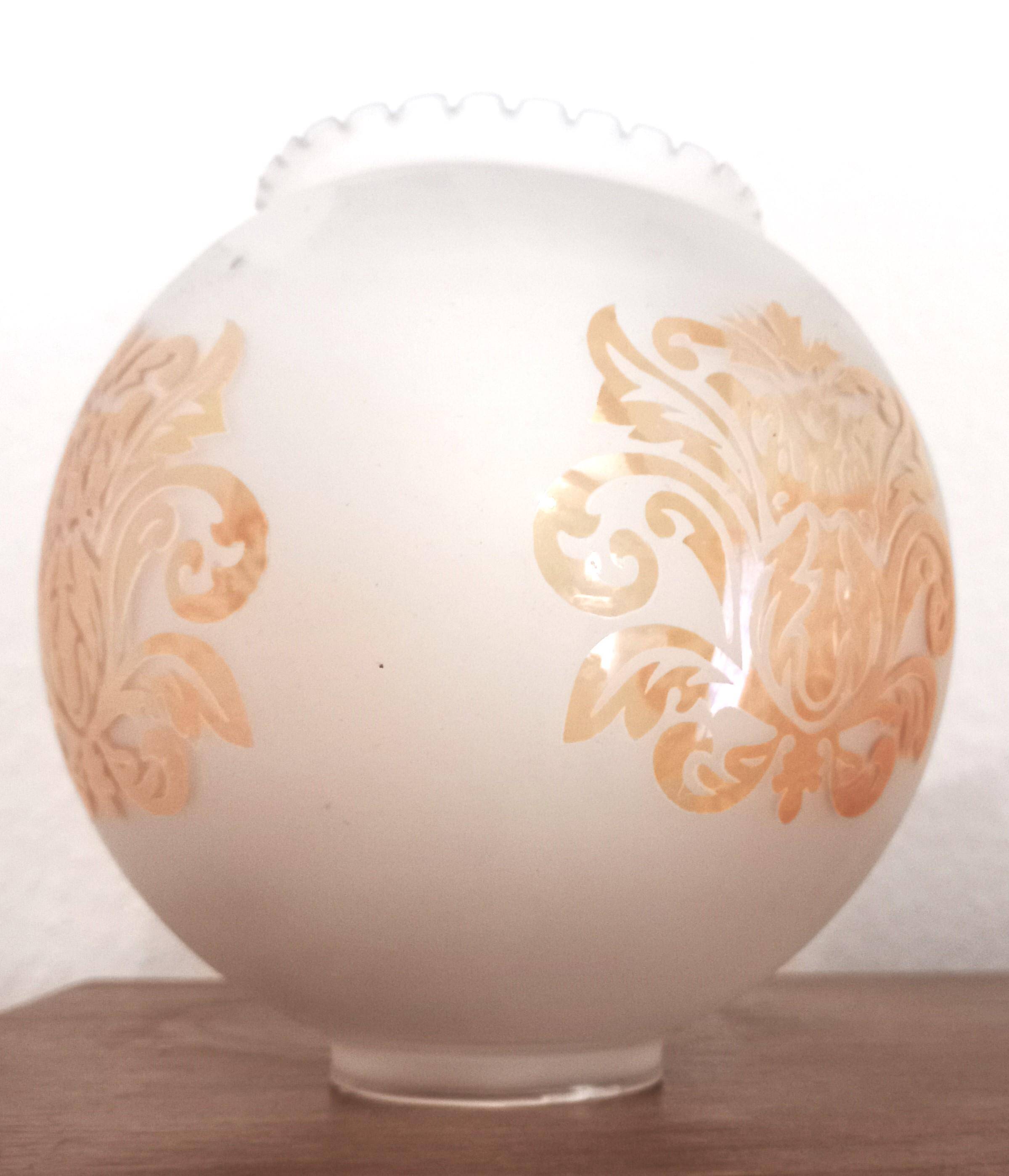 Pair of globes for light fixtures