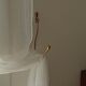 Pairs of vintage hooks in solid golden brass