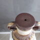 Large vintage ceramic amphora lamp stand