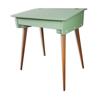 School desk with compass feet